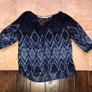 Aztec Navy blue shirt